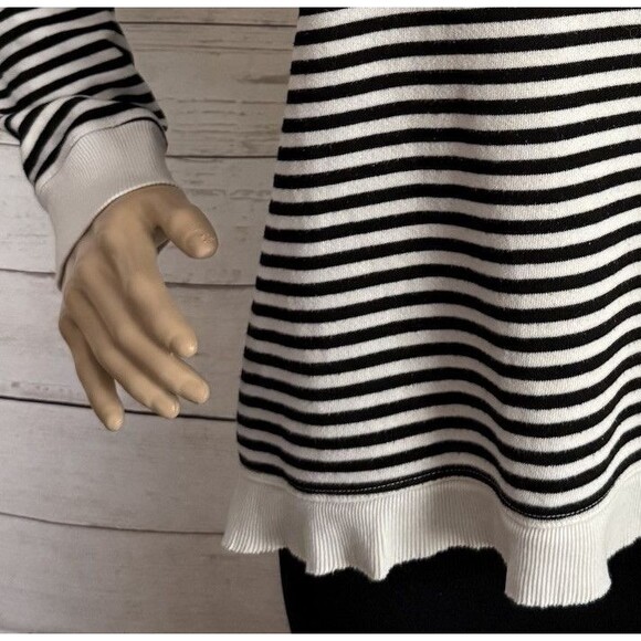 Anthropologie Left Of Center Sweatshirt Striped - Picture 9 of 14
